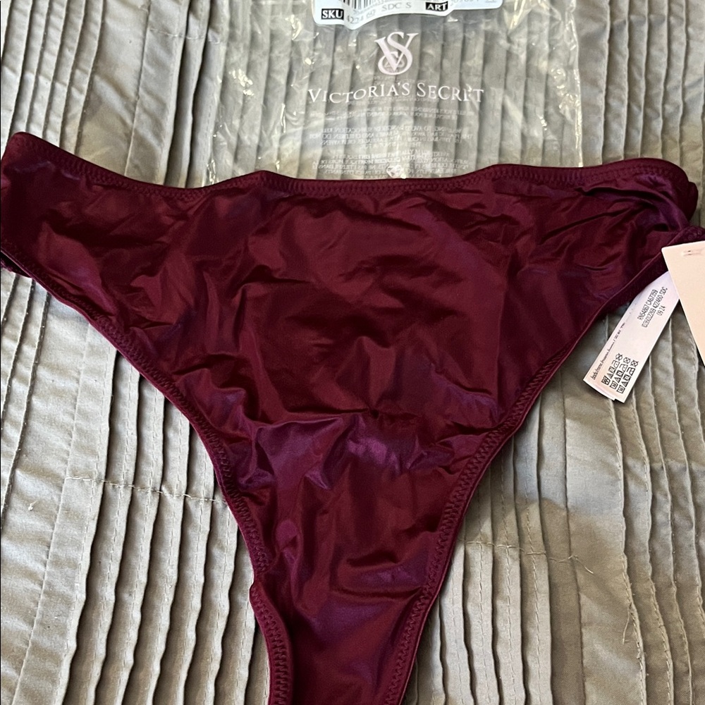 Victoria's Secret Deep Red Bikini Bottom